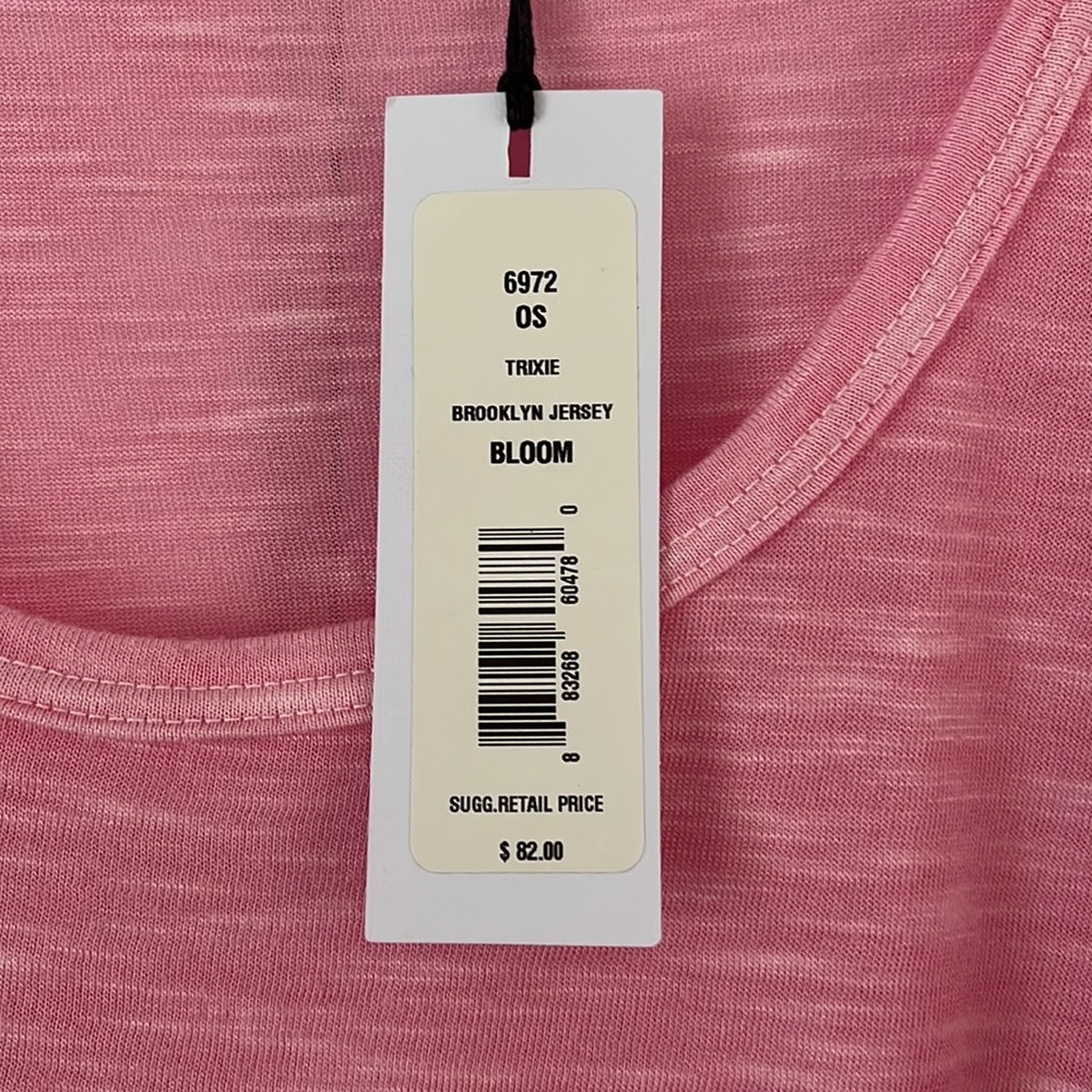 Softest Heathered Pink Michael Stars Tee - Picture 5 of 5
